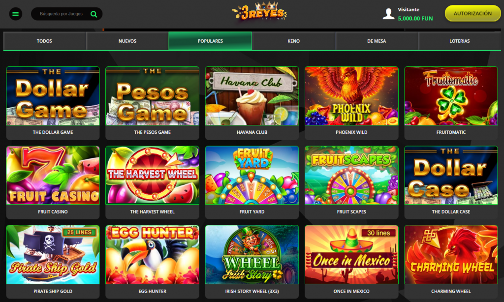 los 3 reyes casino gratis